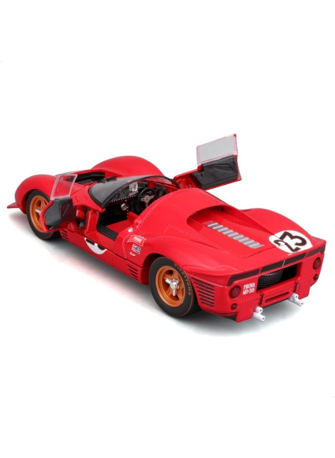 BBURAGO - Ferrari 330 P4 Daytona 1967, 1:24 Scale Diecast Car, Detailed Replica with Opening Doors, Endurance Racing Icon, Officially Licensed by Ferrari, Recommended Age 14+ Years - Image 4