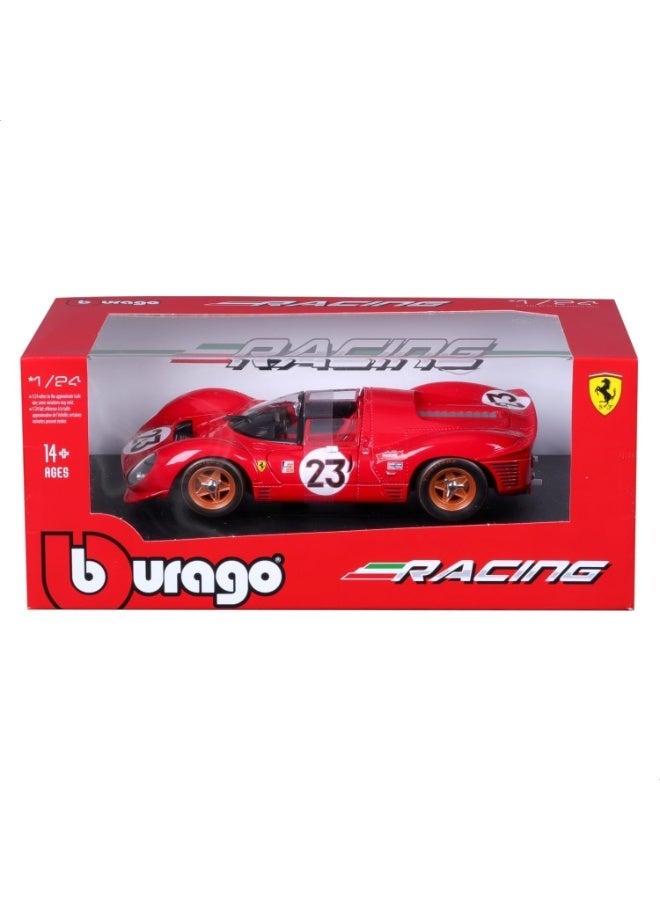 BBURAGO - Ferrari 330 P4 Daytona 1967, 1:24 Scale Diecast Car, Detailed Replica with Opening Doors, Endurance Racing Icon, Officially Licensed by Ferrari, Recommended Age 14+ Years - Image 2