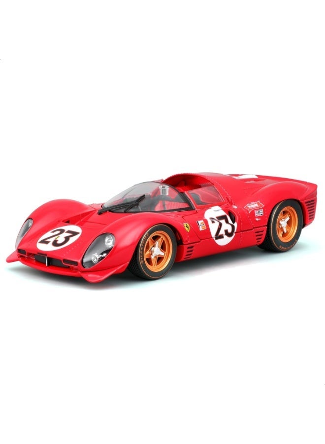 BBURAGO - Ferrari 330 P4 Daytona 1967, 1:24 Scale Diecast Car, Detailed Replica with Opening Doors, Endurance Racing Icon, Officially Licensed by Ferrari, Recommended Age 14+ Years - Image 1