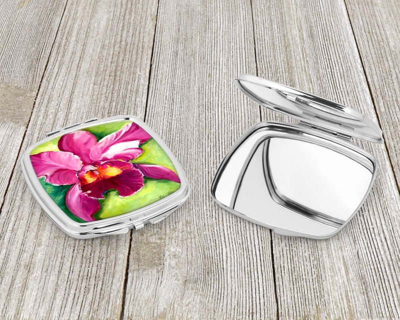 Caroline's Treasures JMK1270SCM Orchid Compact Mirror Decorative Travel Makeup Mirror for Women Girls Gifts Pocket Makeup Mirror Folding Handheld - Image 3