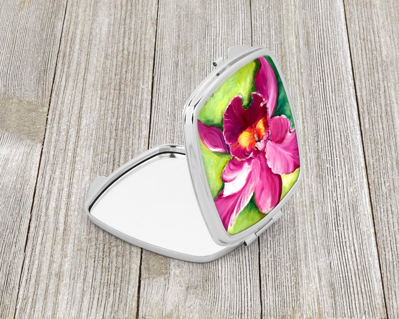 Caroline's Treasures JMK1270SCM Orchid Compact Mirror Decorative Travel Makeup Mirror for Women Girls Gifts Pocket Makeup Mirror Folding Handheld - Image 2