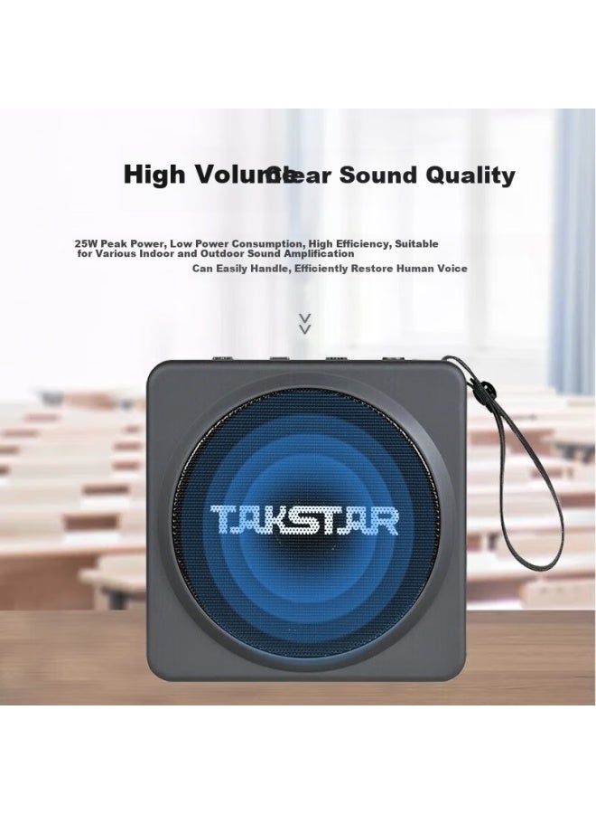 TAKSTAR مضخم صوت لاسلكي E261w، بلوتوث محمول، عالي القدرة، حجم كبير، للتعليم، استخدام احترافي، في الهواء الطلق، 1 وحدة، أسود - Image 1