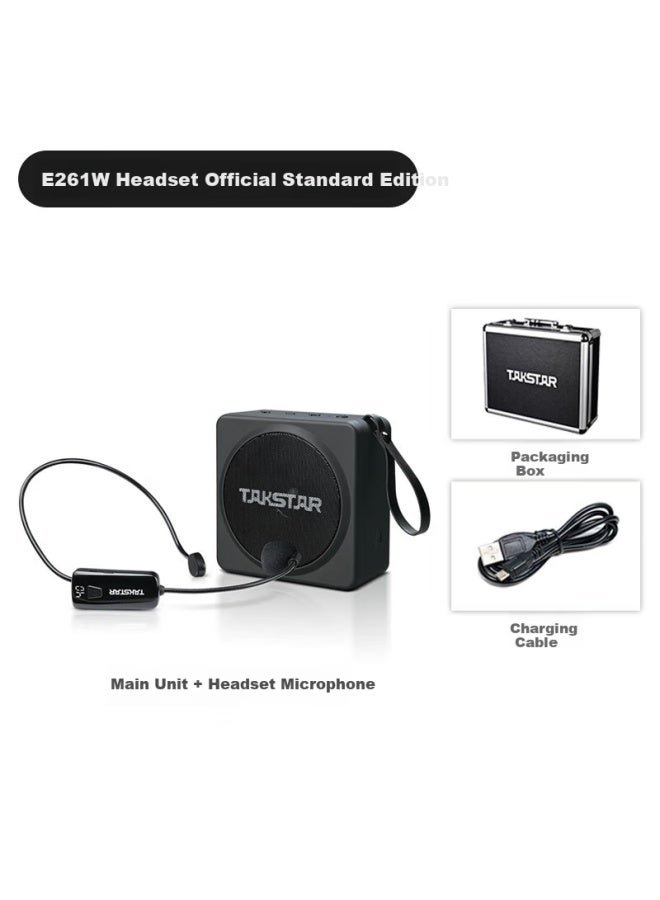 TAKSTAR مضخم صوت لاسلكي E261w، بلوتوث محمول، عالي القدرة، حجم كبير، للتعليم، استخدام احترافي، في الهواء الطلق، 1 وحدة، أسود - Image 4
