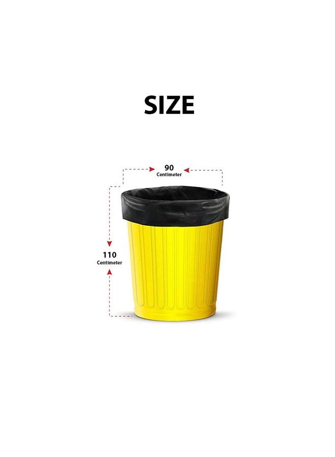 cleaning superstore Multi-Purpose Garbage Bag Roll for Garbage Bin/Dust Bin/Waste Basket/60 Gallons/20 Bags/90x110 cm Black (Pack Of 2) - Image 3