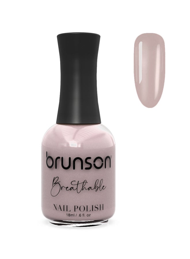 brunson Breathable Nail Polish Halal nail polish Wudu friendly Quick-Dry Vegan long lasting but easy peel off   18ml BH337