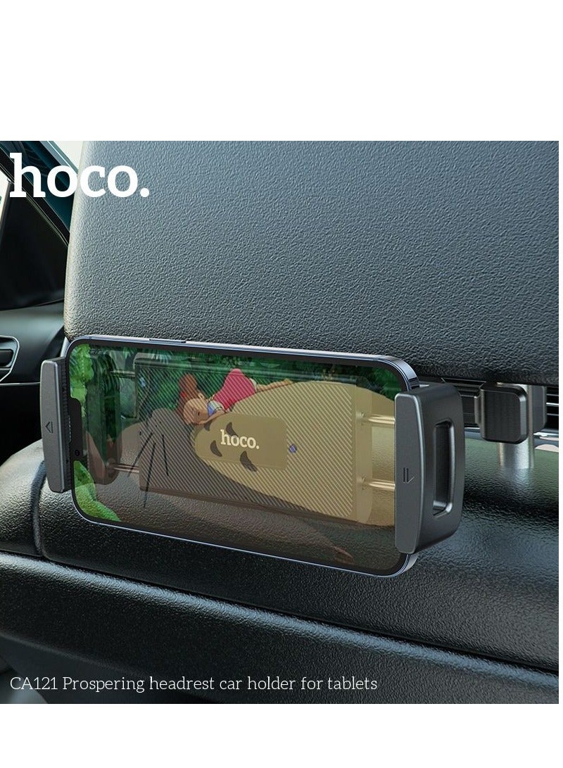 هوكو CA121 حامل سيارة قابل للتعديل لدعم الرأس للأجهزة اللوحية – تثبيت آمن للمقعد الخلفي للأجهزة التي تتراوح أحجامها بين 4.7 إلى 12.9 بوصة – مثالي للأجهزة اللوحية، الهواتف الذكية، وقارئات الكتب الإلكترونية – حل ترفيهي قوي وخالي من اليدين للسفر والتنقل اليومي - Image 4