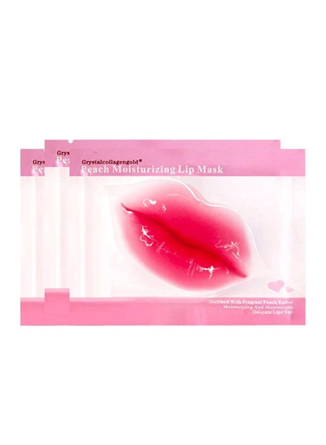Reengull 30 PCS Lip Mask Collagen Lip Masks Sheet for Dry Lips, Gel Lip Mask Pack for Remove Dead Skin, Moisturizes and Lightens Lip Lines (30 PCS, Peach Red)  - Image 2