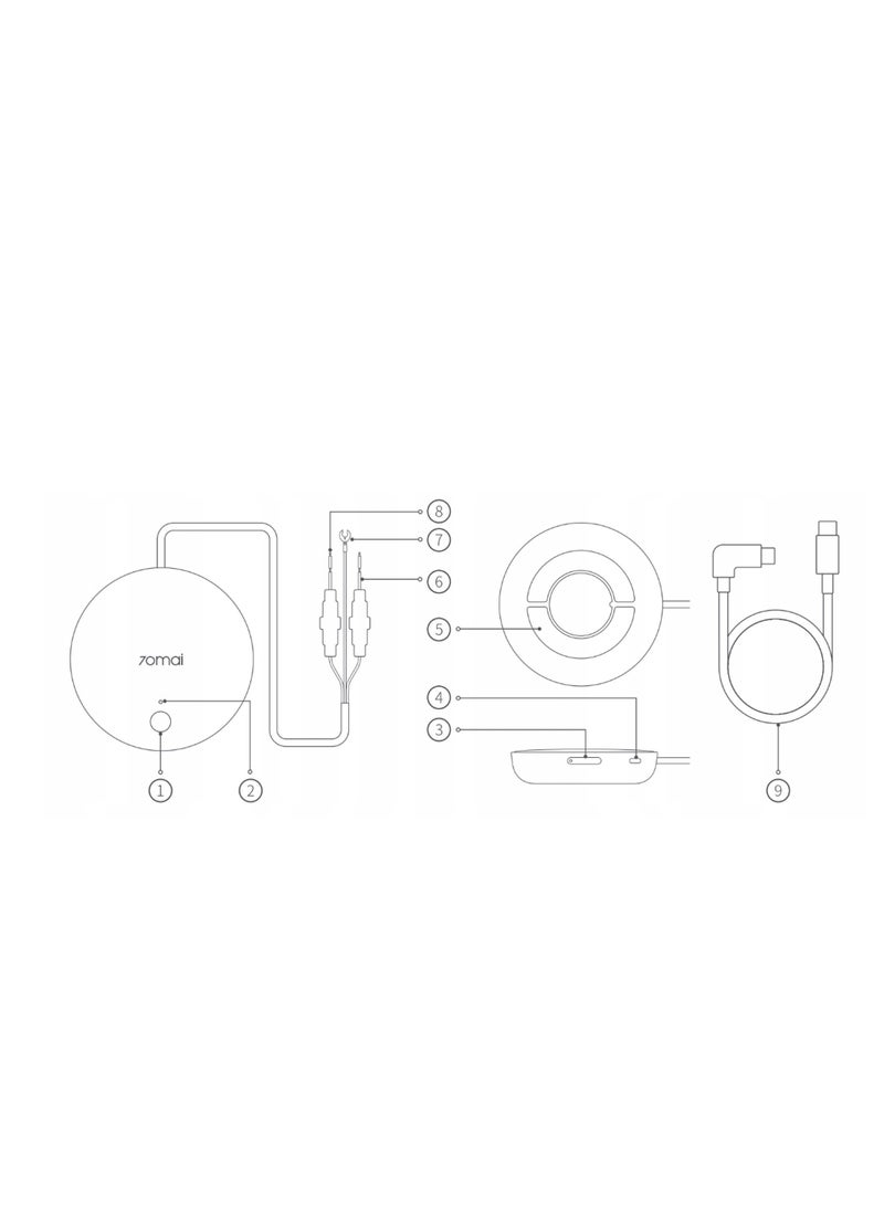 70mai - 70mai 4G Hardwire Kit UP04 for Dash Cam Omni, 24H Smart Parking Surveillance, Real-Time Monitoring, Instant App Alert, GPS-Enabled Car Locator - Image 1