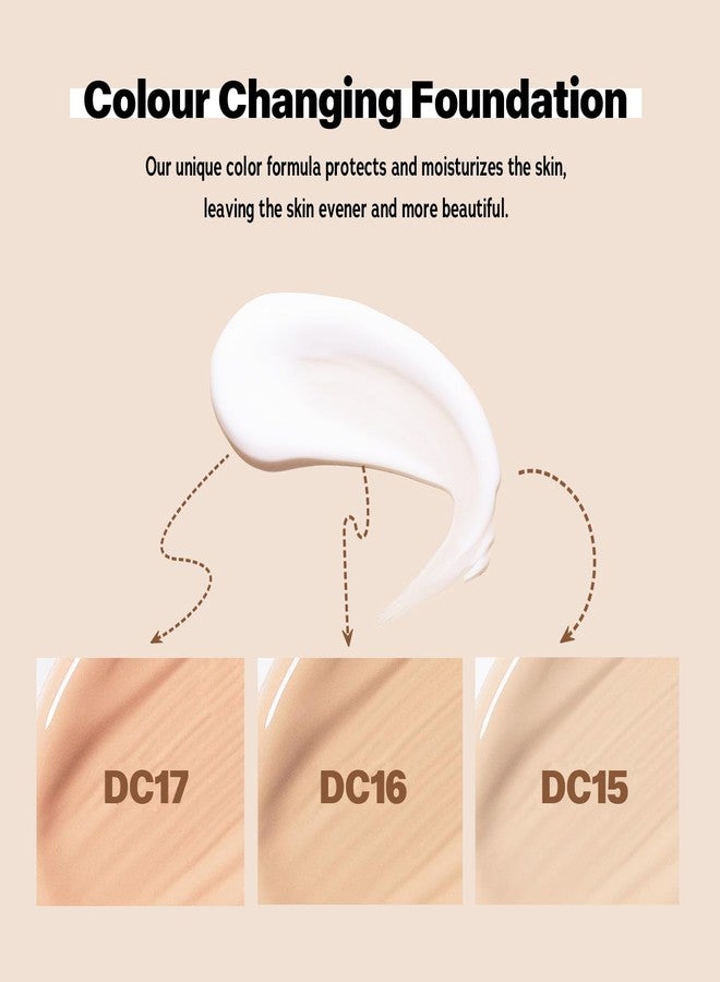 VIOLA HOUSE Color Changing Foundation, Liquid Foundation Makeup For Face, Color Changing Flawless Finish Foundation, Lightweight, Moisturizing Glow, 1.0 Fl Oz (medium skin color, 1.0 Fl Oz/30ML) - Image 4