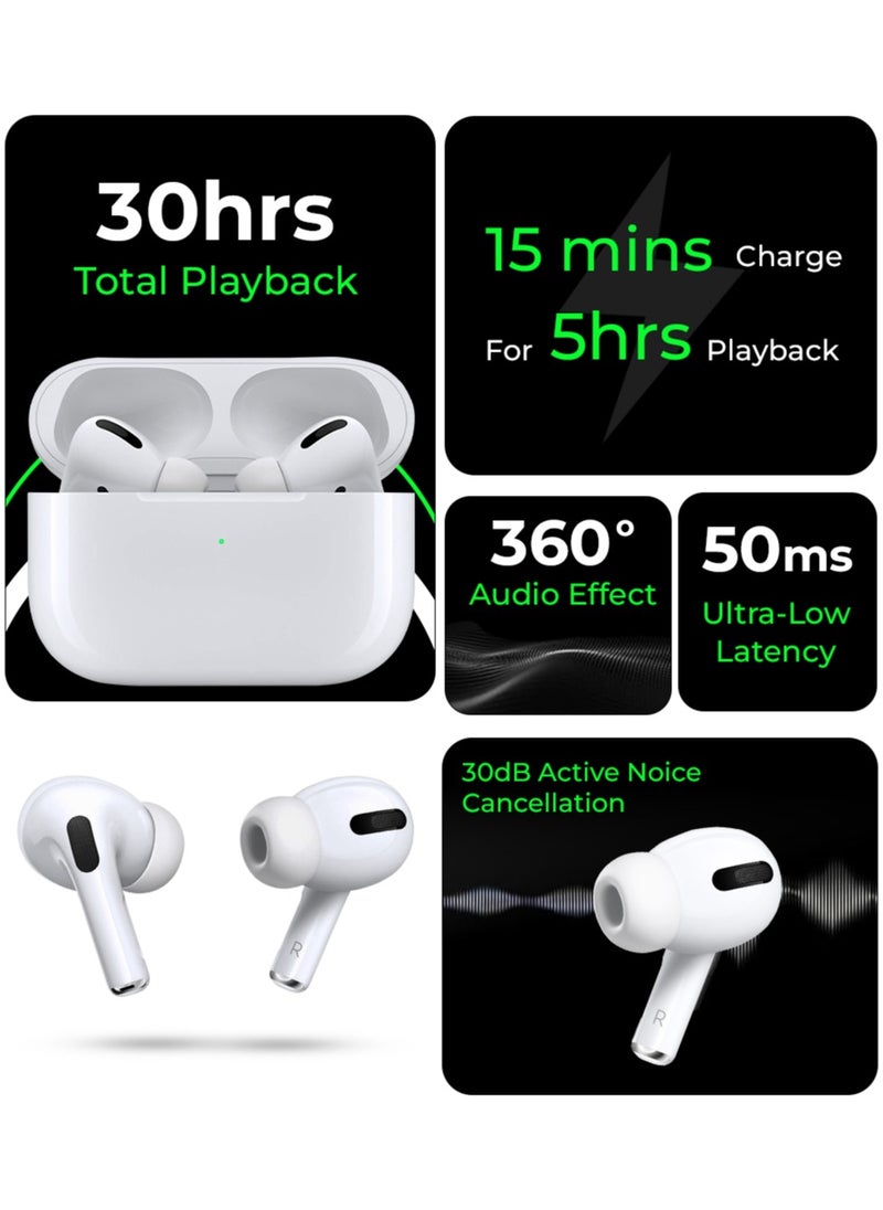 glassology - Truly Wireless Earbuds Active Noise Cancelling Thumping Bass Multi Mode Upto 30H Playtime Wireless Magsafe Charging Customized Sound Gaming Mode - Image 1