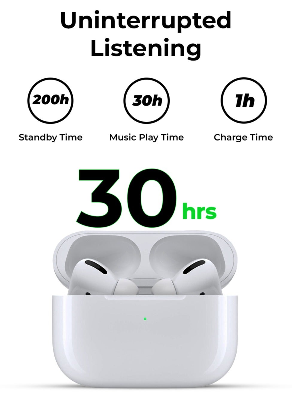 Glassology True Wireless Anc 30H Playtime Earbuds