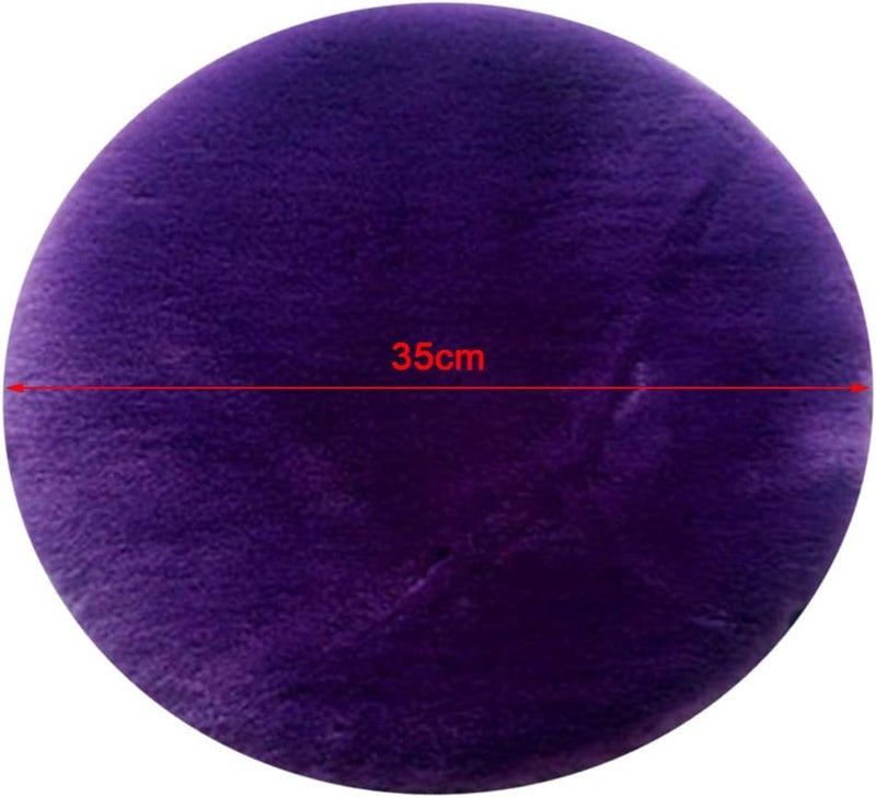 klarako Removable Cushion Seat Pads - 3 Size Optiol - Elastic Slipcover - Garden Patio Stool Cover, Purple, 35cm (14 inch) - Image 3