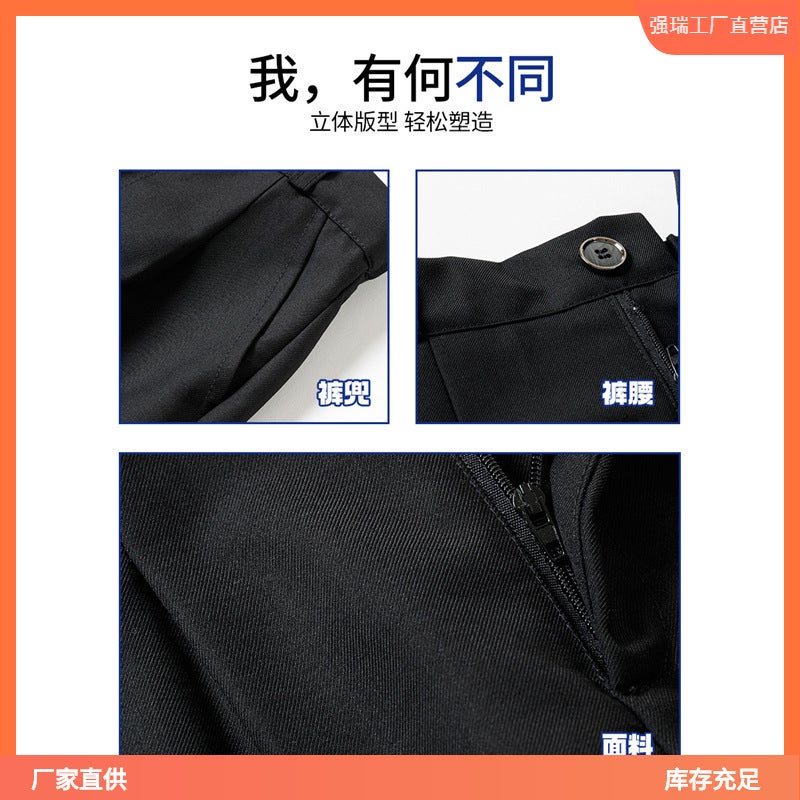 Boys' Trousers Children'S Black Navy Blue Straight Pants Campus Large Children'S Trousers For Performance Piano Plaid Suit Trend - Image 4