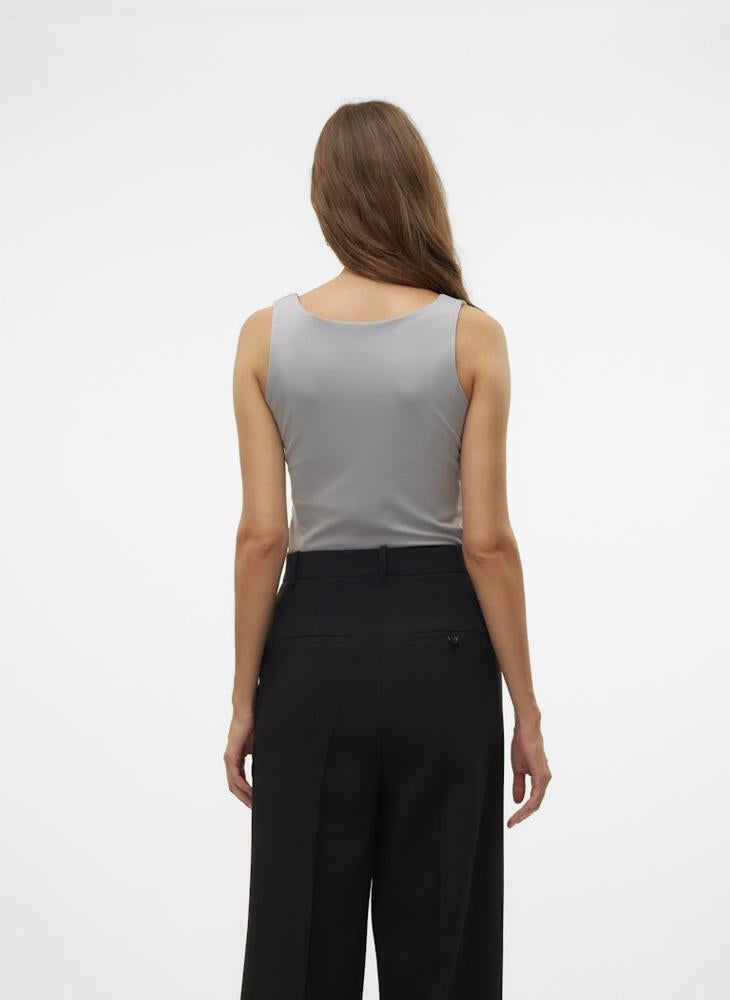 VERO MODA Vmmillion Short Sleeve  Square Neck Top - Image 2