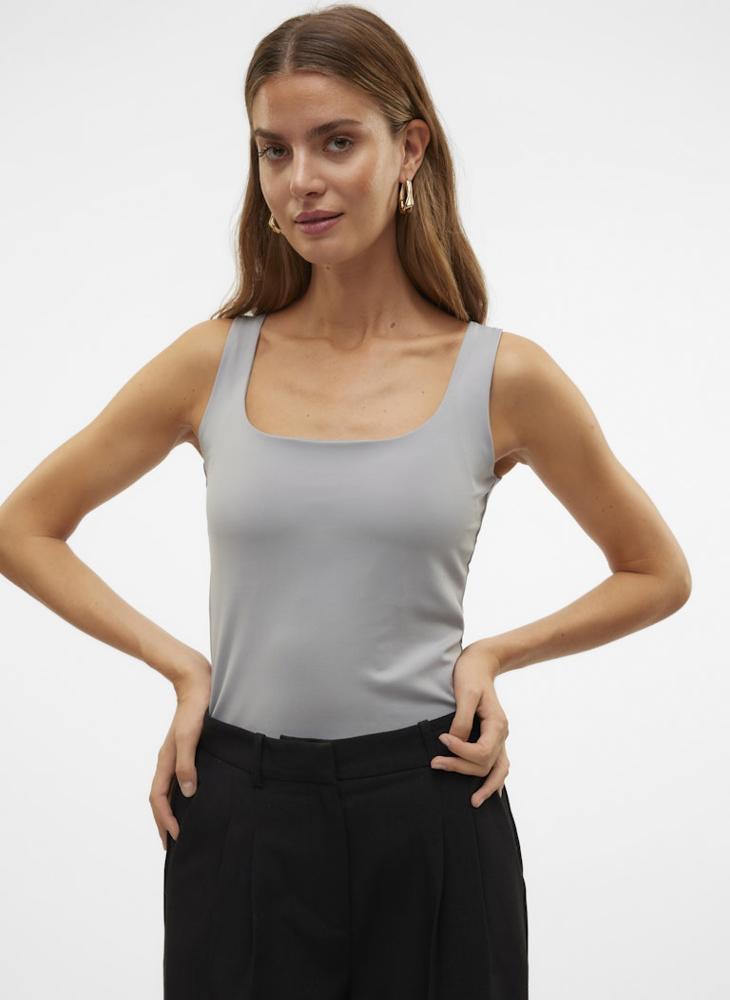 VERO MODA Vmmillion Short Sleeve  Square Neck Top - Image 3
