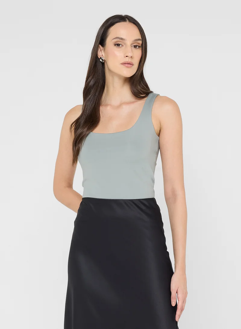 VERO MODA Vmmillion Short Sleeve  Square Neck Top