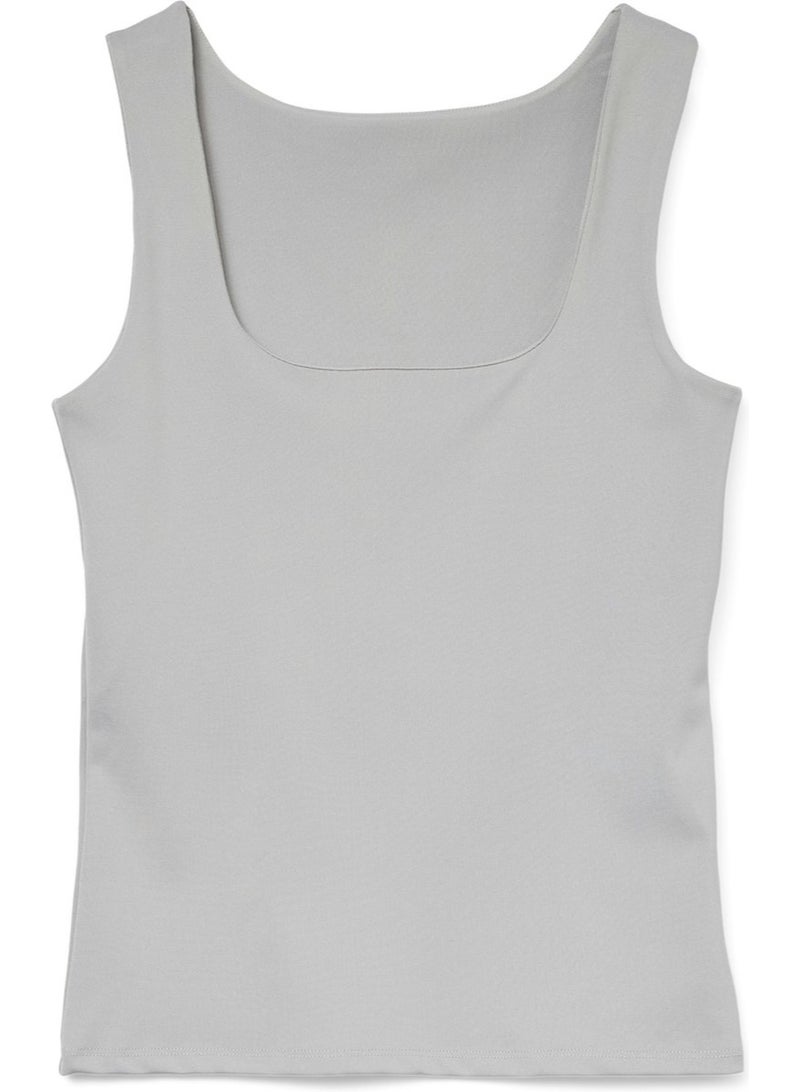 فيرو مودا بلوزة بأكمام قصيرة وياقة مربعة - Image 3