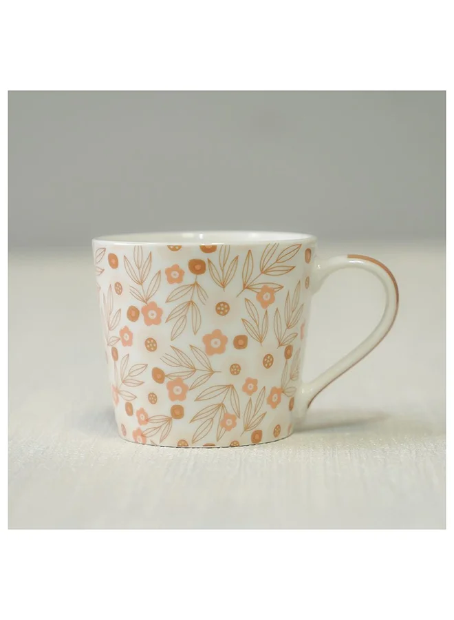DANUBE HOME Danube Essential 2 Piece New Bone China Mug Set Brown 400Ml L 9.7 x W 7.6 x H 9.1 Cm