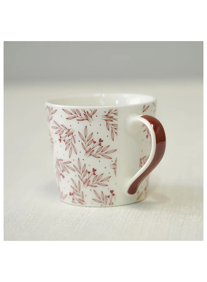 DANUBE HOME Danube Essential 2 Piece New Bone China Mug Set Brown 400Ml L 9.7 x W 7.6 x H 9.1 Cm