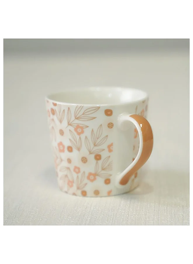 DANUBE HOME Danube Essential 2 Piece New Bone China Mug Set Brown 400Ml L 9.7 x W 7.6 x H 9.1 Cm