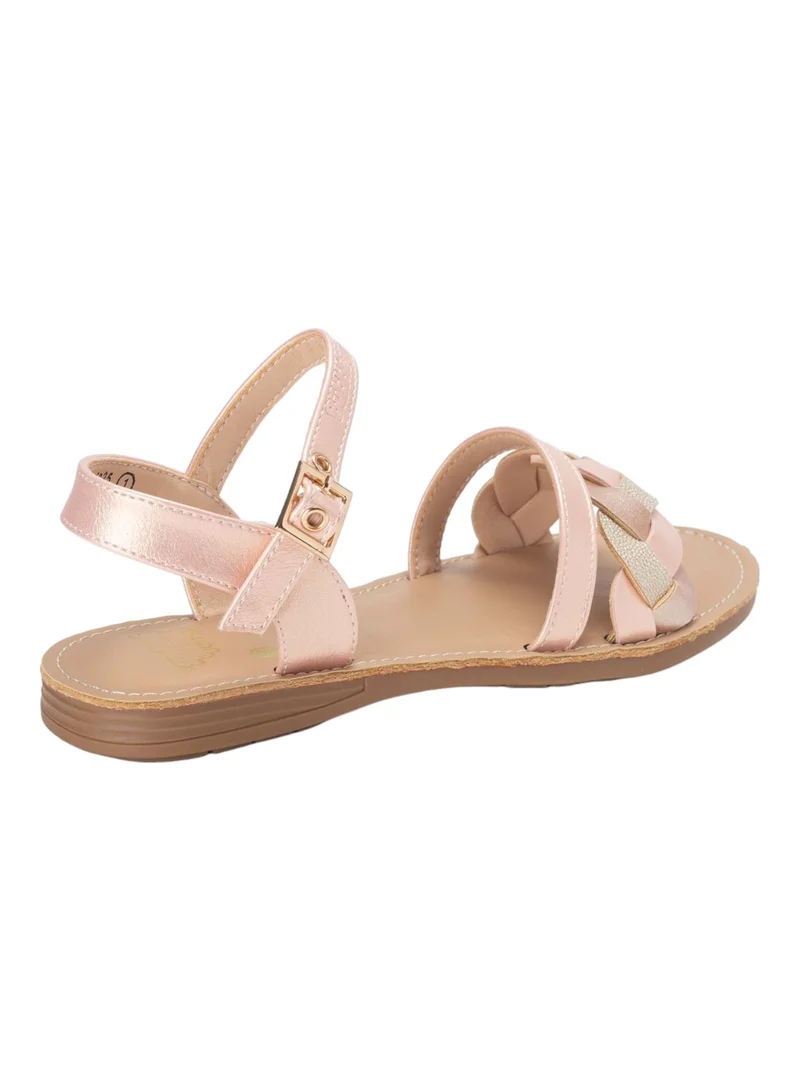 Bata Applique Details Ankle Strap Sandals