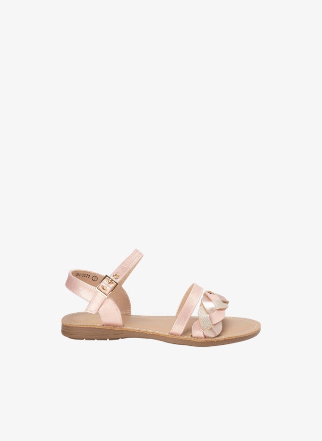 Bata Applique Details Ankle Strap Sandals - Image 1