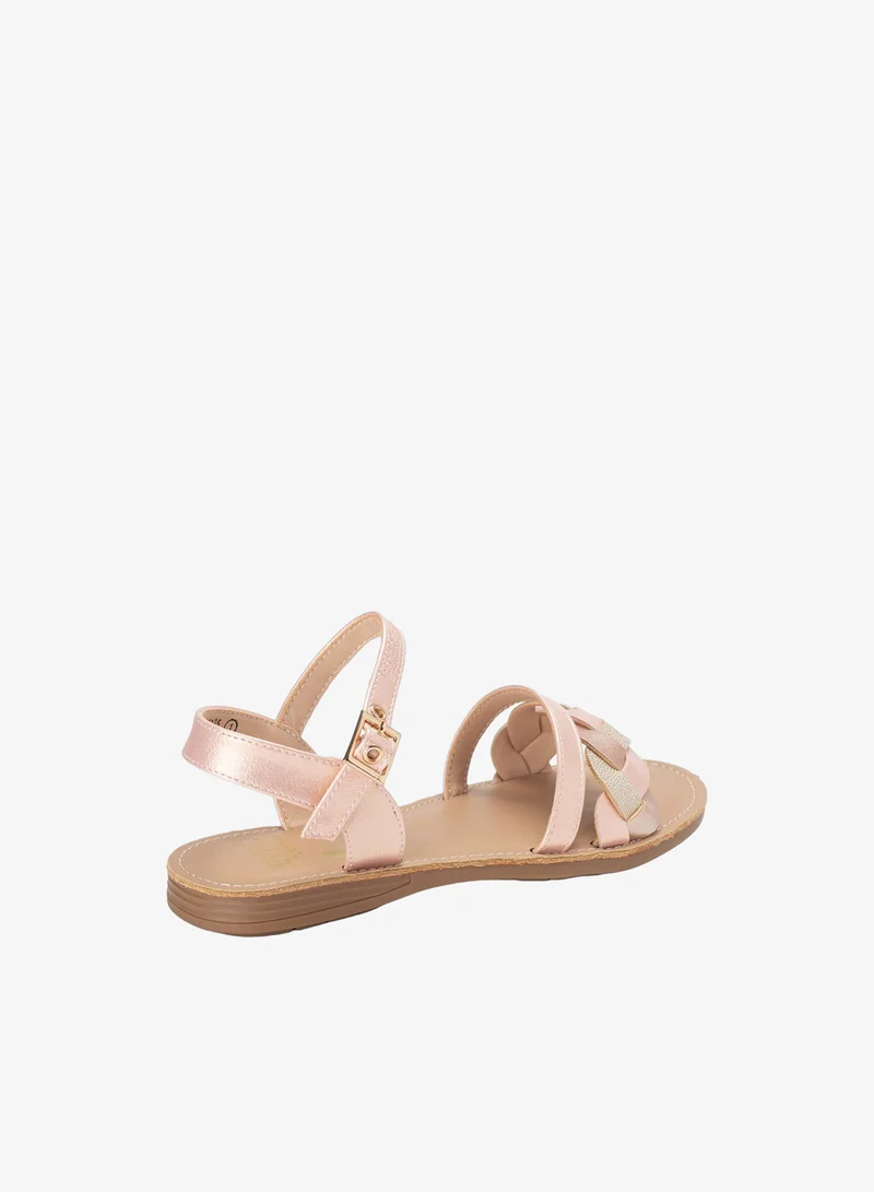 Bata  Applique Details Ankle Strap Sandals for Women | Best Price UAE