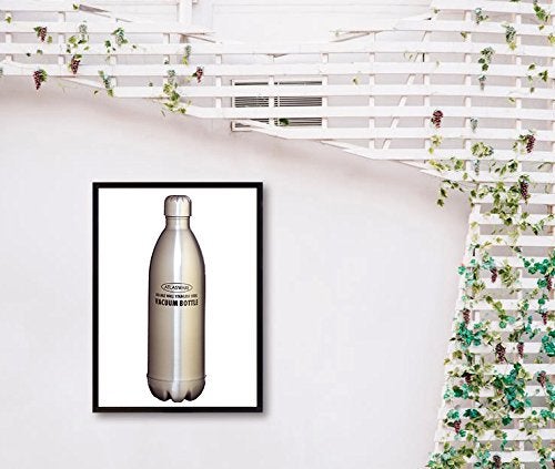 ATLASWARE Insulated Steel Water Bottle Featured with Leak Proof, Wide Mouth, BPA and Toxic Free, Double Wall Insulated Vacuum Bottle, Use for Office, Road, Picnic, Outside Travelling I Grey I 350ml - Image 5