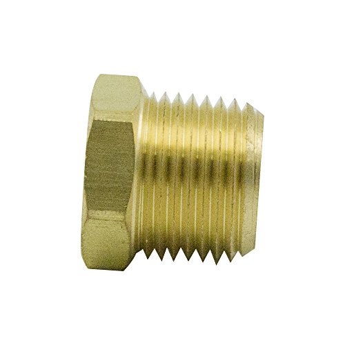 Legines Brass Pipe Fitting Hex Bushing 1/2" NPT Male to 3/8" NPT Female Adapter 1200psi (Pack of 2) - Image 5