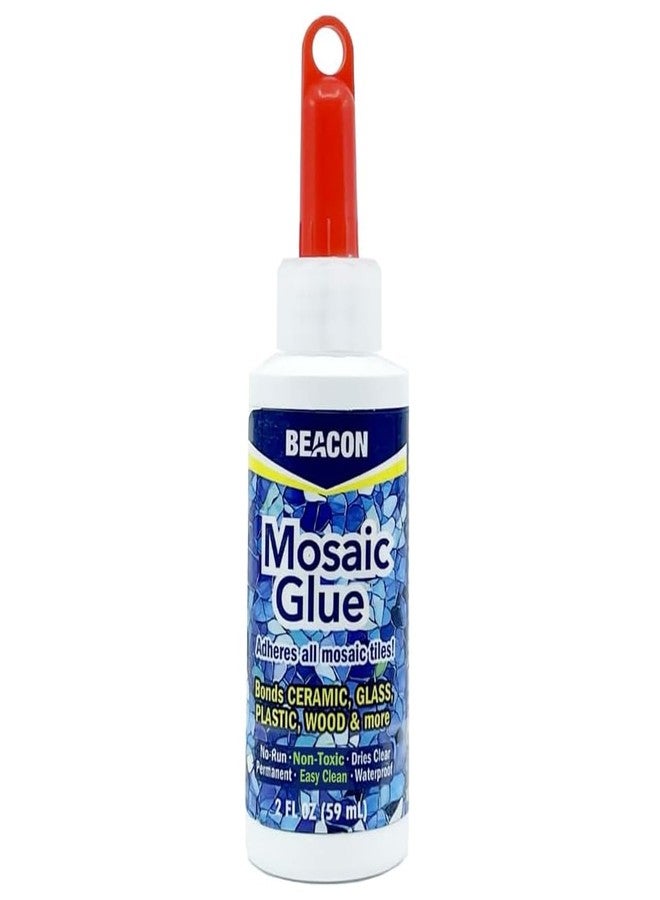 BEACON Mosaic Glue - Non-Toxic & Water Resistant, Ideal for All Tiles & Surfaces, 2-Ounce - Image 1