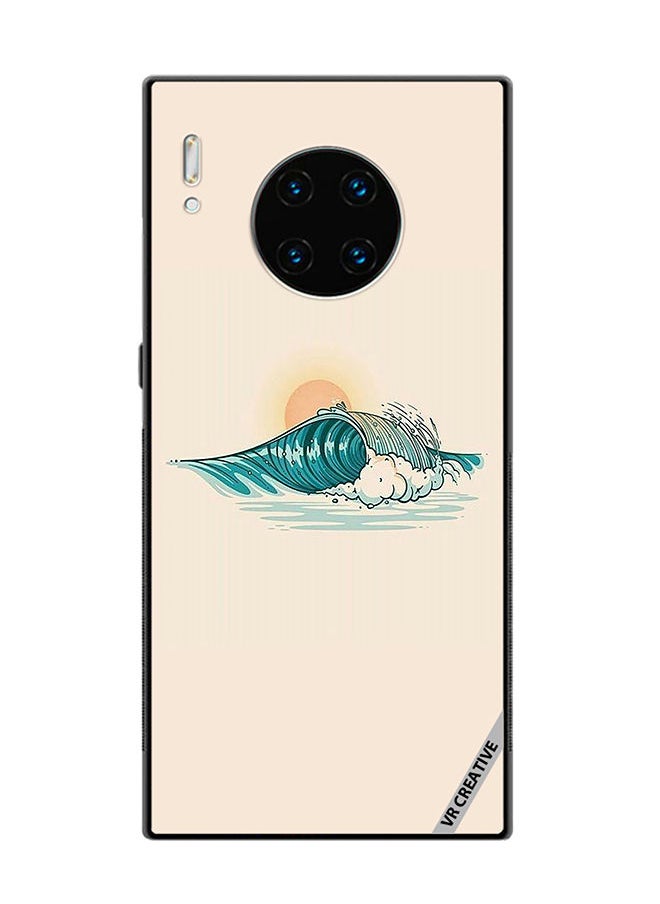 VR CREATIVE Protective Case Cover For Huawei Mate 30 Pro Waves Design Multicolour  - Image 1
