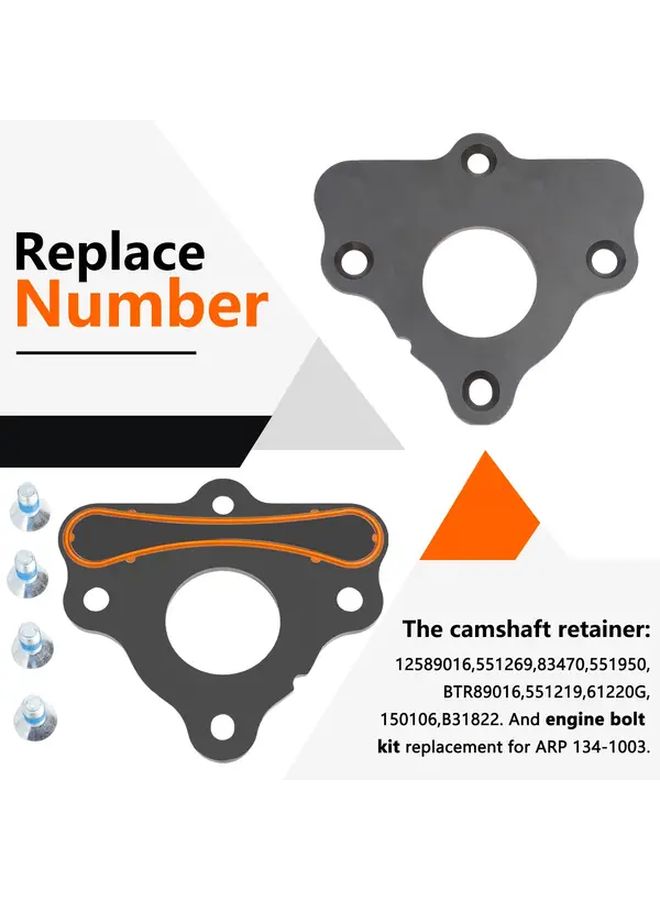 Camshaft Retainer Plate Gasket And Bolt Kit For LS Series Engines 1 Set - Image 4