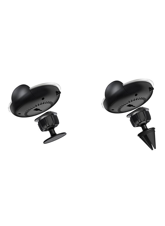 Loquat Car Wireless Charger Holder Stand For Qi-Enabled Devices iPhone X/Galaxy S8/S8 Plus Black - Image 2