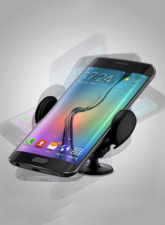 Loquat Car Wireless Charger Holder Stand For Qi-Enabled Devices iPhone X/Galaxy S8/S8 Plus Black - Image 3