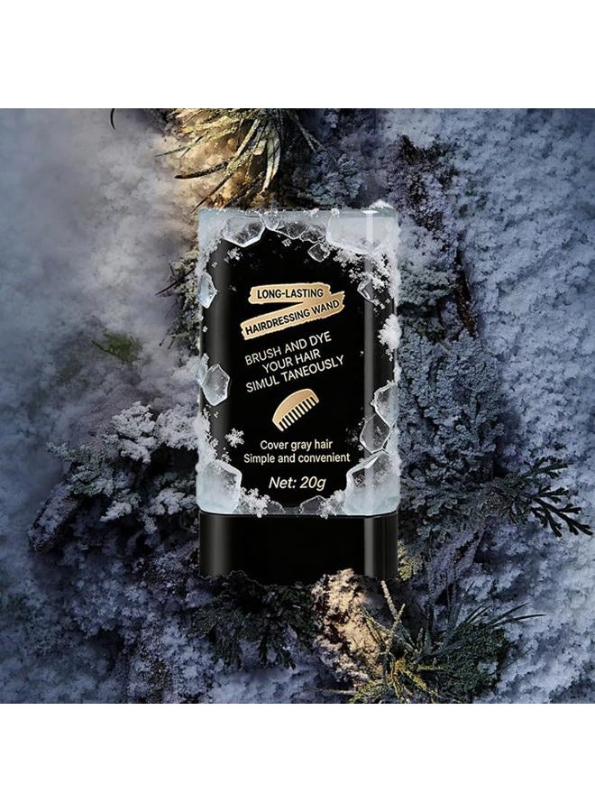 2Pack Safe and Convenient Comb Hair Dye, Portable Hair Dye Comb For Gray Hair Coverage, Waterproof and Sweat-Proof, 2 in 1 Instant Dye, for Women & Men (BROWNISH BLACK) - Image 2