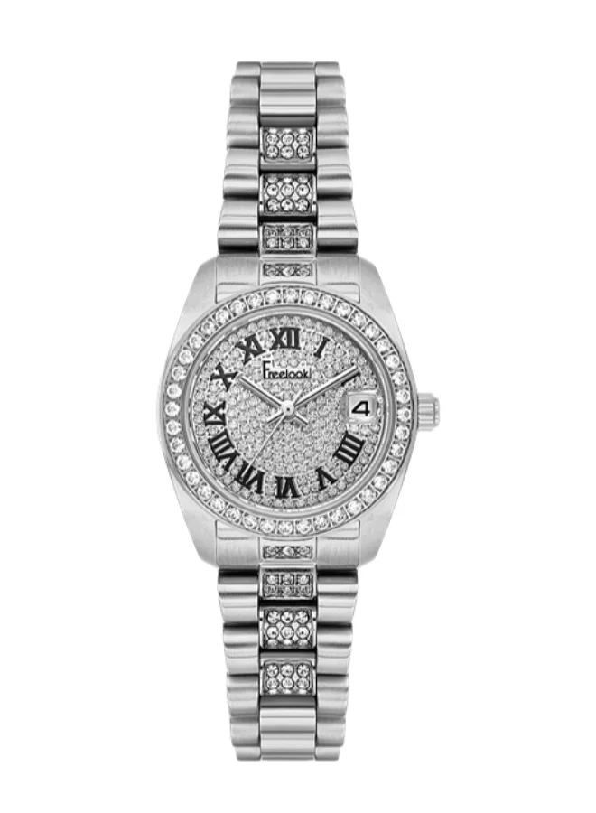 Freelook Paris Freelook Paris - Charmant Women's Watch | Steel Case | Stainless Steel Band | Silver & Round Dial | Analog | Quartz | Mineral Glass | Premium Luxury Watch | Ideal Gift | Water Resistant 30 Meters