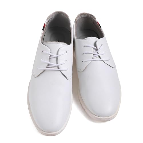 VSUDO Waxed Round 35" White Dress Shoe Laces for Men, 1/8" Thin Formal Business Oxford Shoe Strings, Dress Shoelaces for Men (2 Pairs-White-090CM) - Image 2
