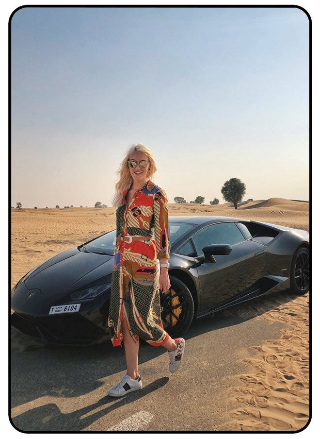 EYE CATCH - Protective Case Cover For Samsung Galaxy Tab A 9.7 Inch (T555) Supercar-Blondie - Image 1