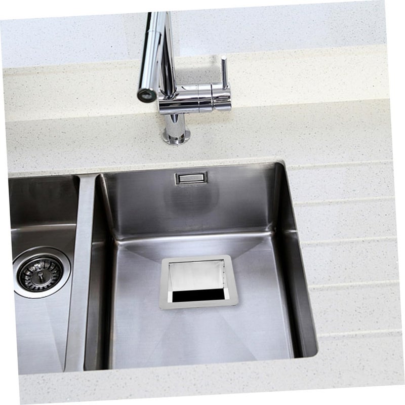 Garneck Stainless Steel Drop Trash Chute Kitchen Waste Basket Grommet Built Countertop Waste Chute - Image 3
