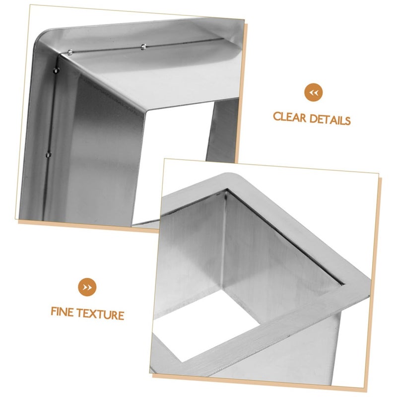 Garneck Stainless Steel Drop Trash Chute Kitchen Waste Basket Grommet Built Countertop Waste Chute - Image 4