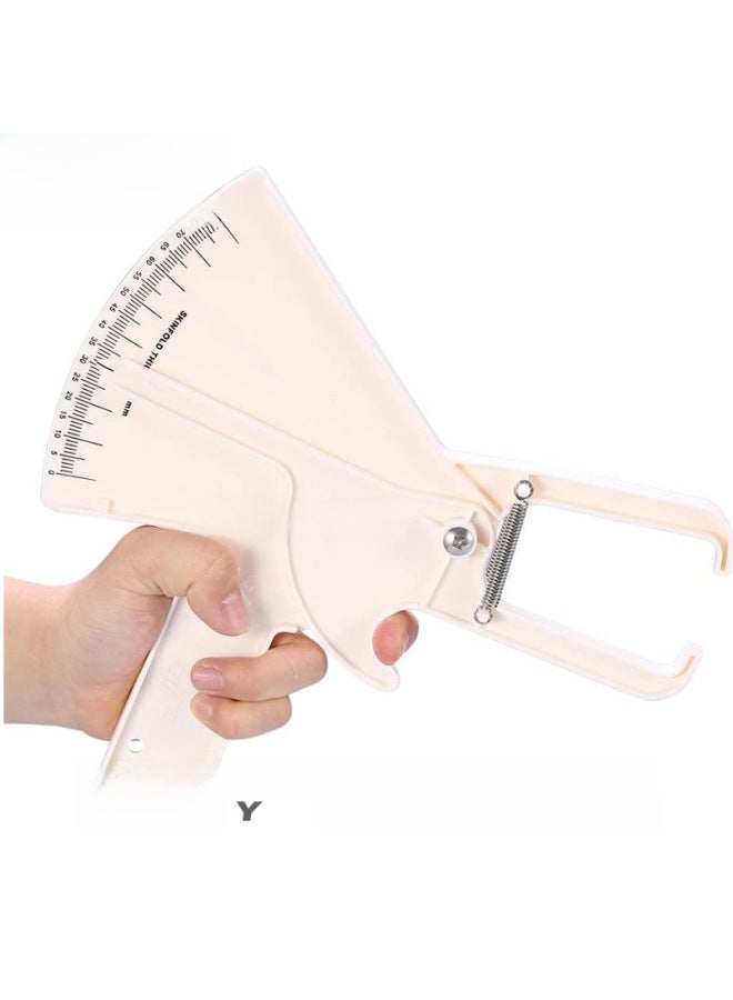 HUOTO Double Spring 80MM 1mm Fat Caliper Fat Clip Sebum Thickness Meter-Model:SLIM Fan Fat Ruler Powder ZFC07  - Image 2