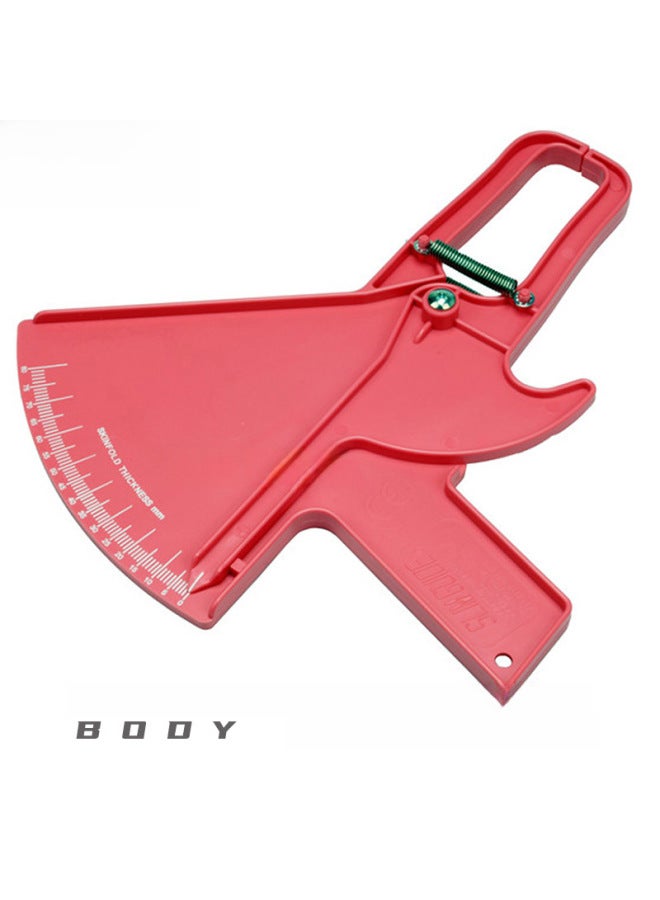 HUOTO Double Spring 80MM 1mm Fat Caliper Fat Clip Sebum Thickness Meter-Model:SLIM Fan Fat Ruler Powder ZFC07  - Image 3