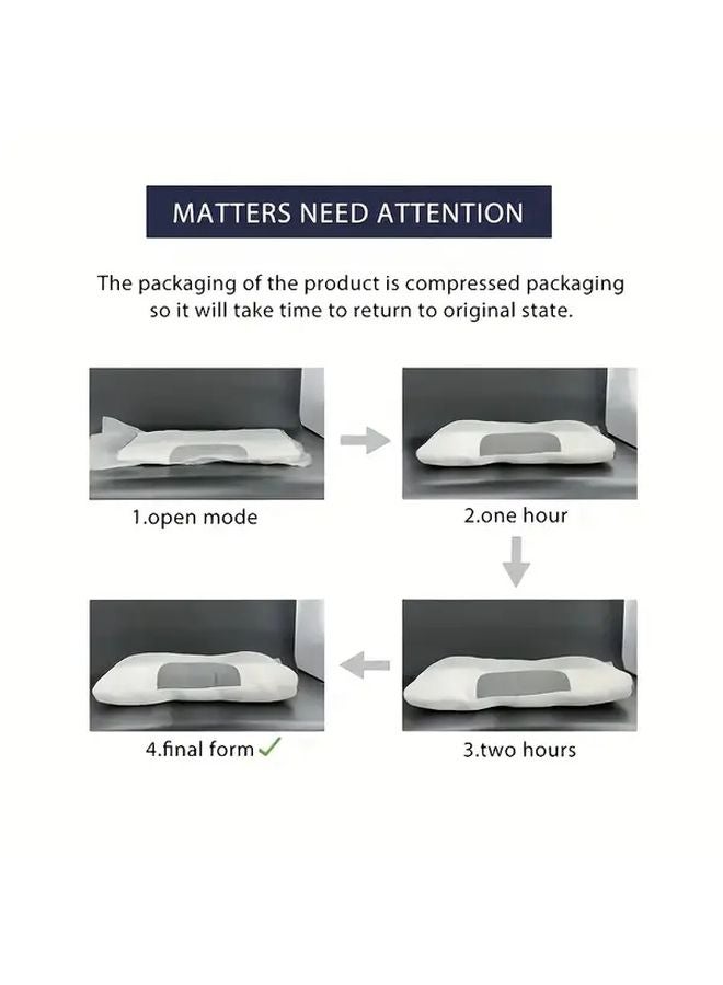 Heavy Duty 850gsm Cervical Lumbar Support Pillow Grey for Neck and Back - Image 5