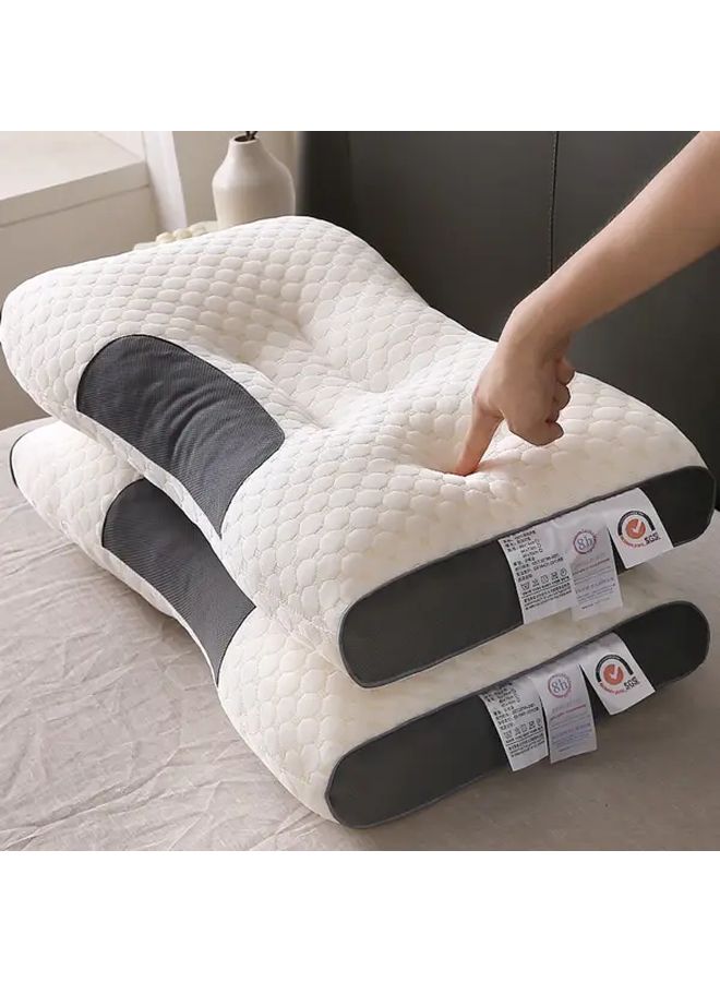 Heavy Duty 850gsm Cervical Lumbar Support Pillow Grey for Neck and Back - Image 4