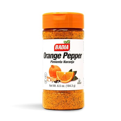 Badia Orange Pepper Seasoning 65 oz  Pepper Garlic  Onion Zesty Citrus Blend for Chicken Seafood  Vegetables - Image 1