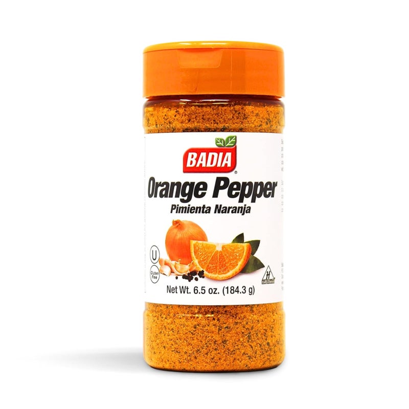 Badia Orange Pepper Seasoning 65 oz  Pepper Garlic  Onion Zesty Citrus Blend for Chicken Seafood  Vegetables - Image 3