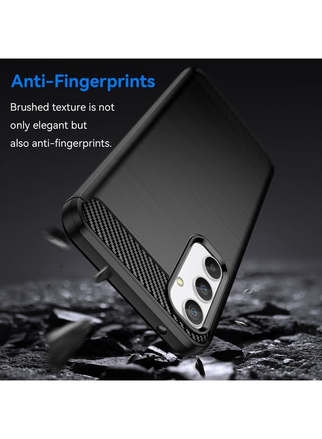 S-TOP Case For Samsung Galaxy A34 5G Brushed Texture Carbon Fiber TPU Phone Case - Image 4