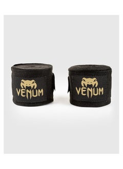 VENUM Kontact Boxing Handwraps, Black-Gold, 2.5m – Shorter Length, High Durability  - Image 3