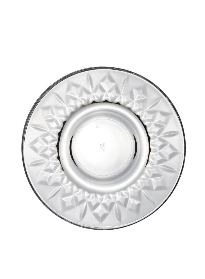 LAV Odin 124 mm Glass Tea Saucer Set – 6 Pieces – Premium Clear Saucers for Tea Cups, Coffee & Elegant Serving - Image 3