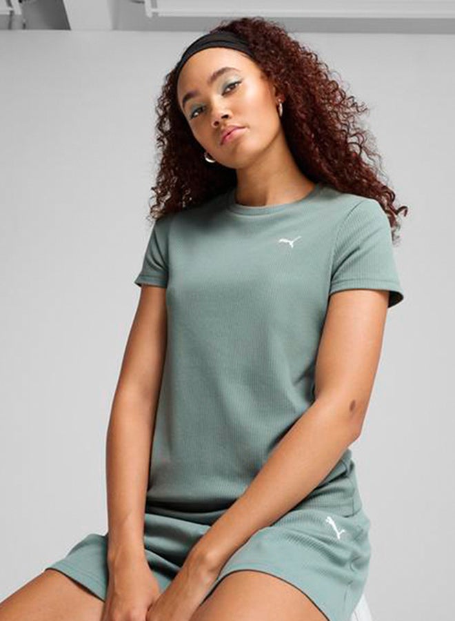 PUMA Essential Elevated Ribbed T-Shirt - Image 1